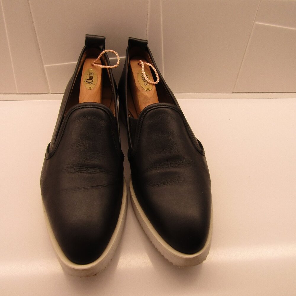 Everlane Womens Black The Leather Street Shoe Size 10 1/2/10.5